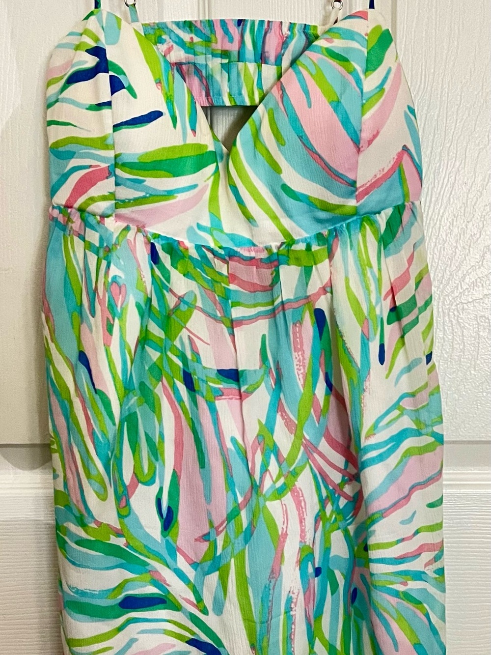 Lilly Pulitzer Dorothy Dress Skye Blue Salute
